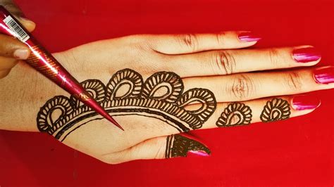 New Easy Stylish Back Hand Mehndi Design Simple Mehndi Design