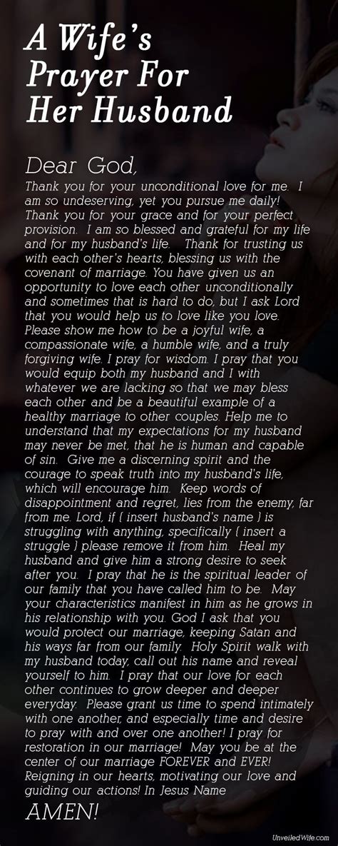 A Wife S Prayer For Her Husband Marriage After God Prayers For My