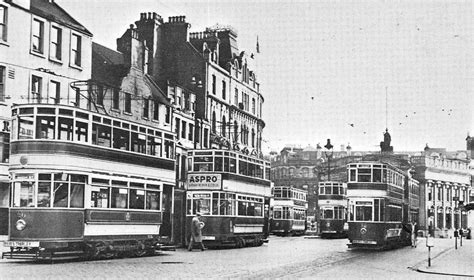 Tour Scotland Old Photograph Trams High Street Dundee Scotland