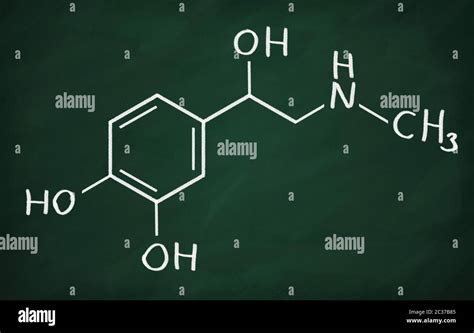 Chemical formula of Epinephrine on a blackboard Stock Photo - Alamy