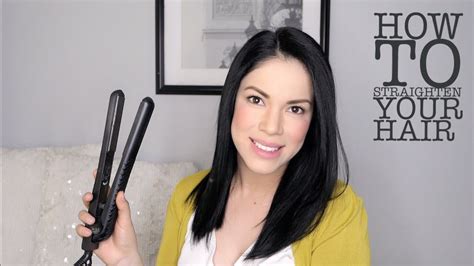 HOW TO STRAIGHTEN YOUR HAIR Beginner Friendly YouTube