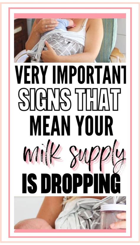 Warning Signs You Have A Low Milk Supply And What To Do Artofit