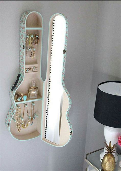 Guitar Case Jewelry Cabinet New Room Girls Room Room Box Bedroom