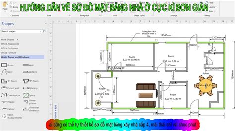 hướng dẫn vẽ sơ đồ mặt bằng nhà ở đơn giản ai cũng có thể vẽ YouTube