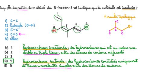 Vid O Question Identifier La Partie Dune Mol Cule Qui Indique Une