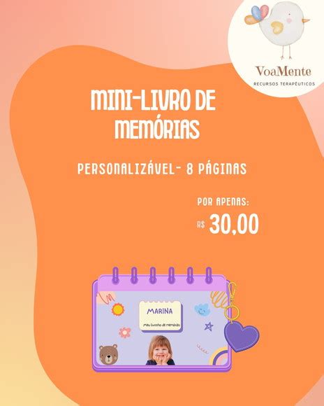 Mini Livro De Mem Rias Elo Produtos Especiais