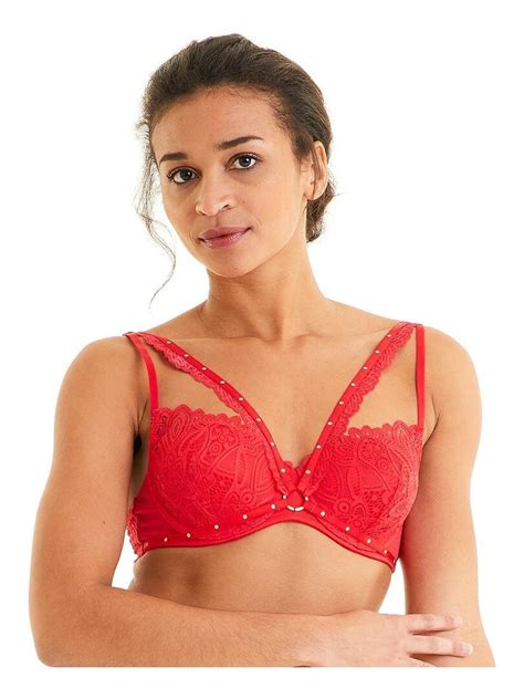 Soutien Gorge Ampliforme Coque Moul E Saltimbanque Pomm Poire Rouge