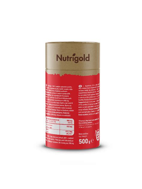 Nutrigold Natrijev Askorbat Prah 500g Tovarna Zdrave Hrane