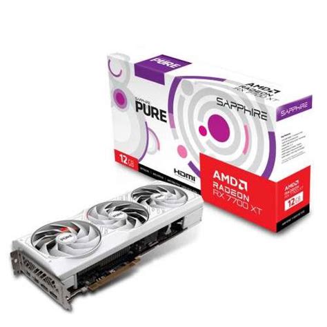 SAPPHIRE PURE AMD Radeon RX 7700 XT Gaming grafička kartica 12 GB