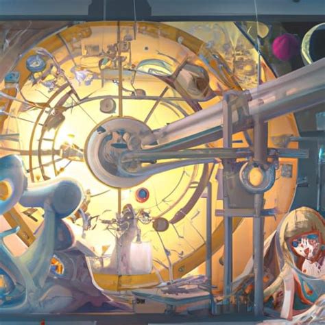 Mural Of Classical Mechanics And Celestial Mechanics Ai Generated