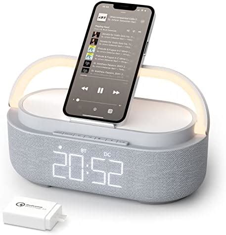 Amazon I Box Dawn Alarm Clock For Bedrooms FM Radio Alarm Clock