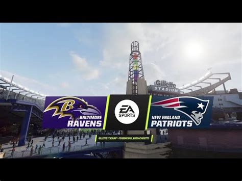 Ravens Vs Patriots Simulation Madden Rosters Youtube