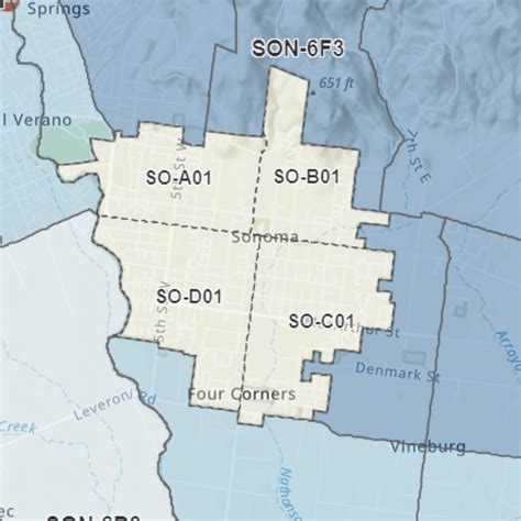 Sonoma County Map With Cities