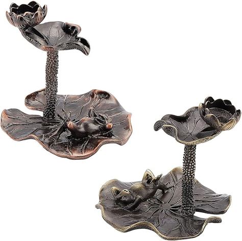 Pcs Tiny Waterfall Incense Cone Holder Alloy Backflow Incense Holder