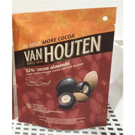 Jual Coklat Van Houten Gram Cokelat Cocoa Dark Milk Almonds