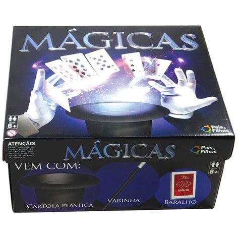 Kit De Magica Infantil Caixa Magica Cartola E Varinha Completo Iniciante