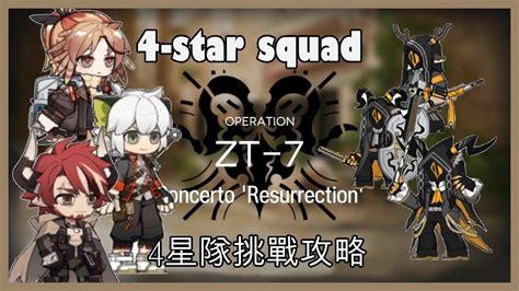 [arknights][明日方舟]sidestory ZwillingstÜrme Im Herbst 崔林特爾梅之金 Zt 8 4 Star Squad 4星隊挑戰 Youtube