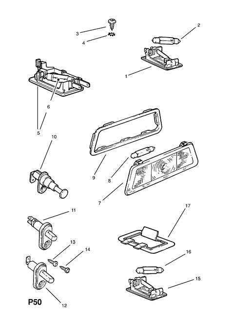 Opel Calibra Roof Lamp And Fittings Opel Epc Online Nemigaparts