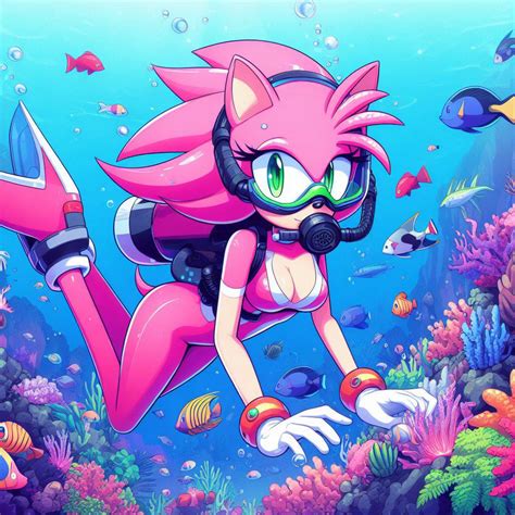 Amy Rose Scuba Diving 3 By Bludinimax On Deviantart