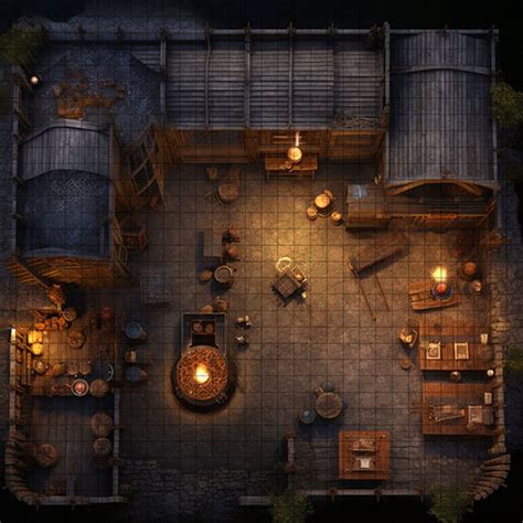 Blacksmith Battle Map DnD Battle Map D D Battlemap Dungeons And