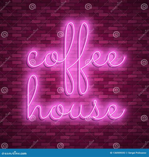 Neon Light Lettering Stock Vector Color Design Stock Vector