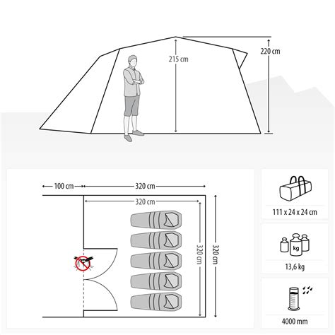 5 MANN ZELT Sekundenzelt QEEDO Quick Villa 5 Personen Zelt mit Stehhöhe