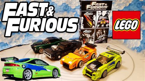 Lego Fast And Furious Cars Eclipse Charger Supra Mustang Showcase Youtube