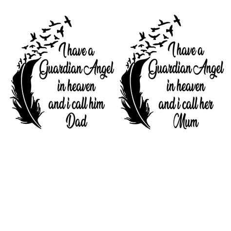 I Have a Guardian Angel in Heaven and I Call Her Mum Him Dad X - Etsy