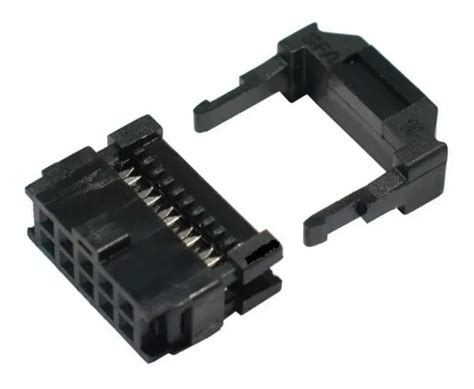 10x Conector Latch 16 Vias P Flat Fc16 L 16 Idc Con MercadoLivre