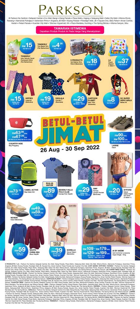 Parkson Betul Betul Jimat Sale Catalogue August September