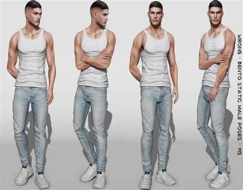 Second Life Marketplace Wrong Bento Static Male Poses 115