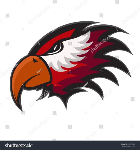 Professional Sports Logo Hawks Stock Vector (Royalty Free) 418870582 | Shutterstock