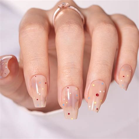 Amazon Beetles Press On Nails Nude Pink Press On Nails Medium