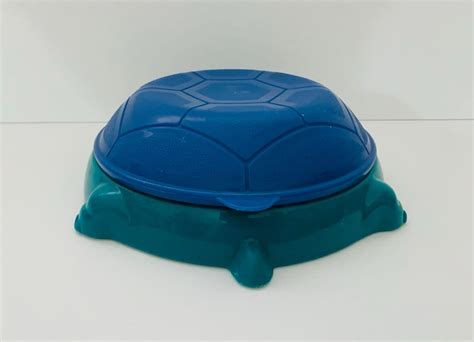 Vintage Rubbermaid Divided Turtle Kids Plate With Bowl Lid Sandbox