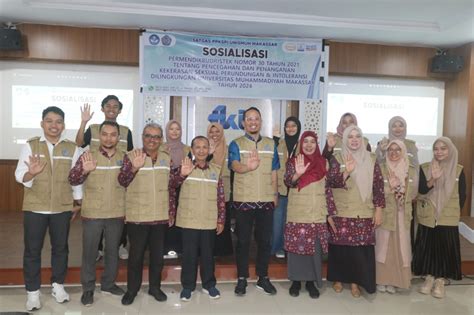 Satgas Ppkspi Unismuh Makassar Gelar Sosialisasi Pencegahan Dan