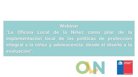 Seminario Oficina Local De La Ni Ez Desde El Dise O A La Evaluaci N