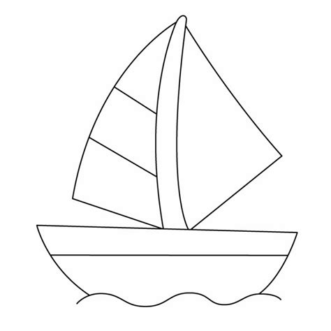 Coloriage De Bateaux Voile Les Voiliers T Te Modeler Dessins