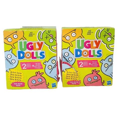 Hasbro Toys Ugly Dolls Artist Series Plush Mini 2 Surprises 2 Boxes Boxes Damaged As Shown