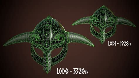 Collection Of Viking Helmets Vr Ar Low Poly Cgtrader