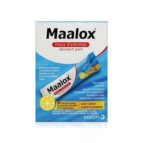 Maalox Liquid Stomach Pain 20 Sachets