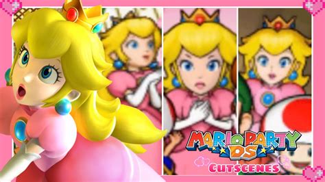 Mario Party DS All Peach Story Mode Cutscenes YouTube