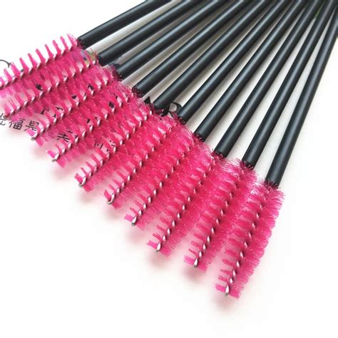 Elecool 50pcs Lot Disposable Eyelash Brushes Mascara Wands Applicator Wand Brushes Eyelash Comb