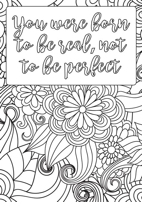 Free Printable Positive Affirmation Coloring Pages