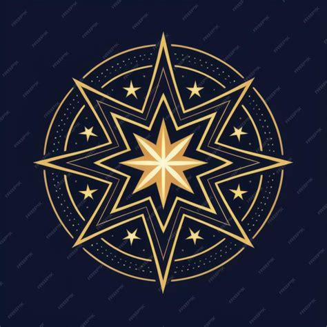 Una estrella que es de oro y tiene una estrella en ella | Archivo PSD