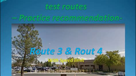 8 Routes For Pleasanton Ca Dmv Behind The Wheel Driving Test Practice Route 3 And 4 With Speed