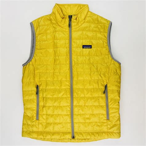 Patagonia M S Nano Puff Vest Seconde Main Veste Sans Manches Homme Jaune M Hardloop