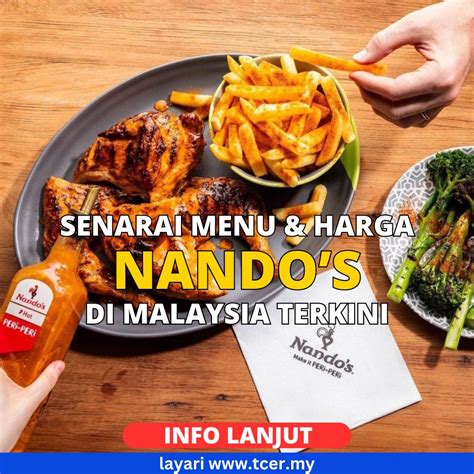 Nando S Menu Malaysia Senarai Menu Harga Terkini Tcer My