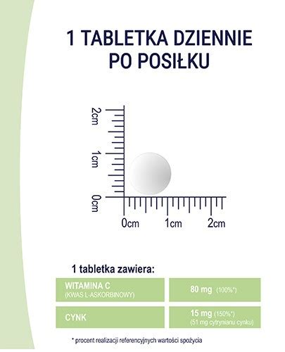 Naturell Cynk Organiczny Mg Witamina C Mg Tabletek Cena