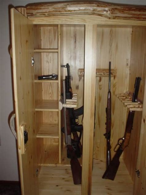 Custom Log Gun Cabinet From Kand