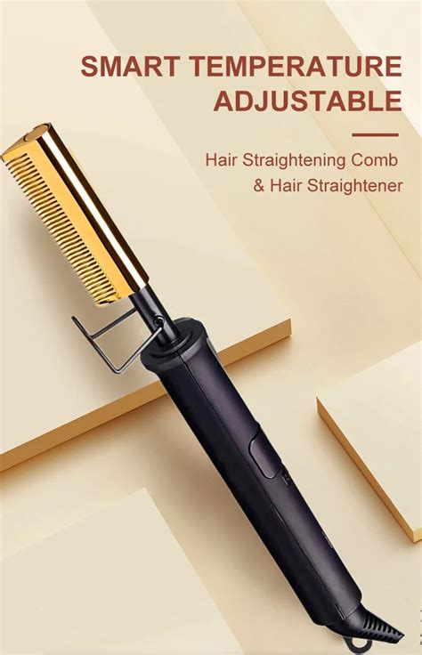 Professional 450f High Heat Dual Voltage Ceramic Press Comb Electric Hair Straightener Heat